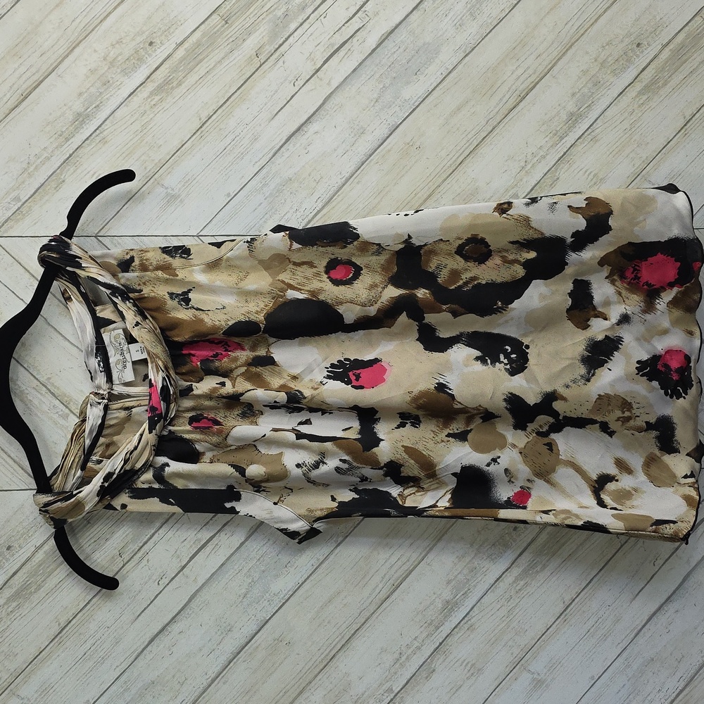 Dress Barn Sleeveless Print Top Size Small